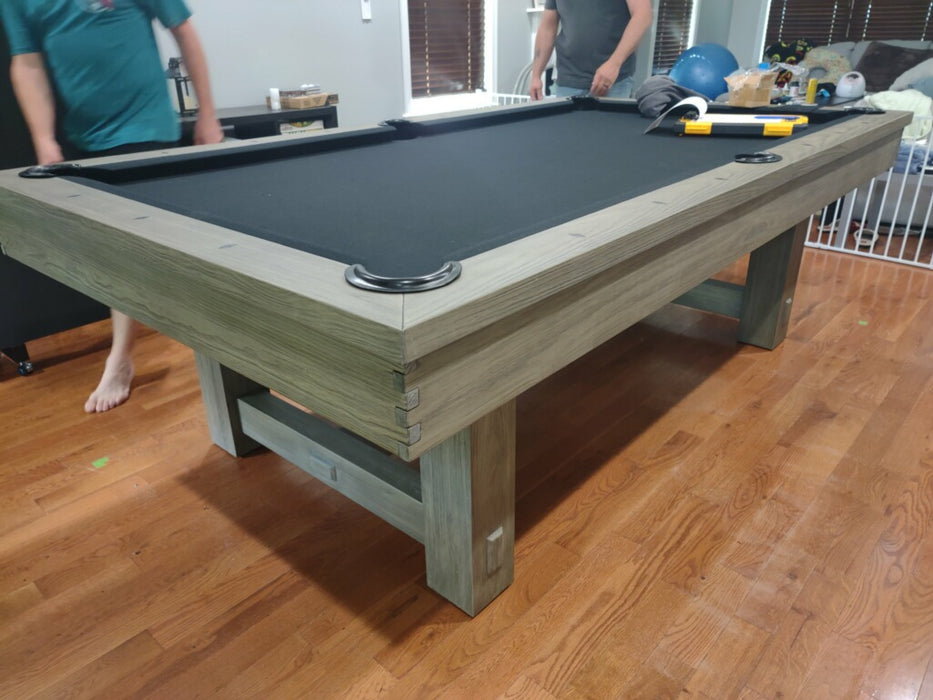 plank and hide hamilton pool table room setting