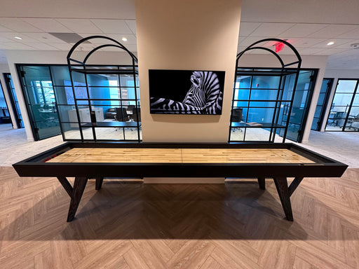 presidential tyler shuffleboard table office install