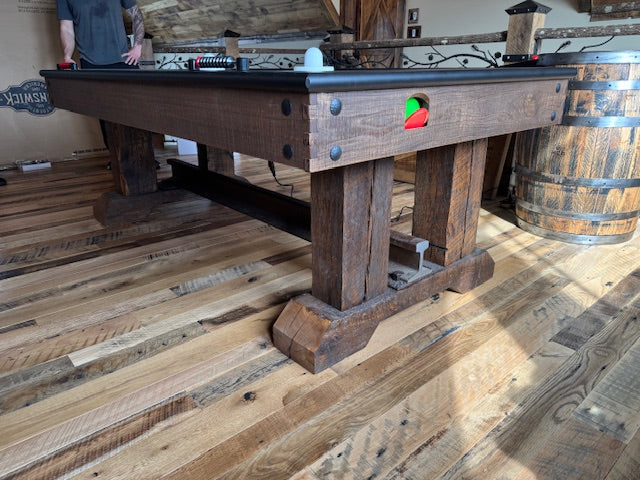 railyard air hockey table room