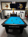 Olhausen tournament pro pool table end view room