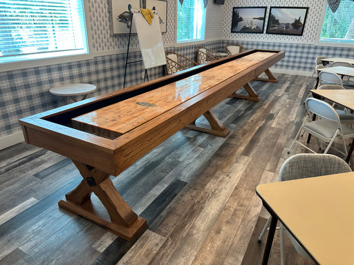 tustin shuffleboard american oak 22'