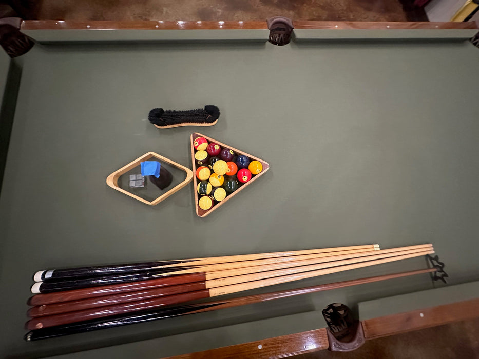 used Brunswick Madison Pro 8' pool table accessories