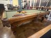 used Brunswick Madison Pro 8' pool table side view