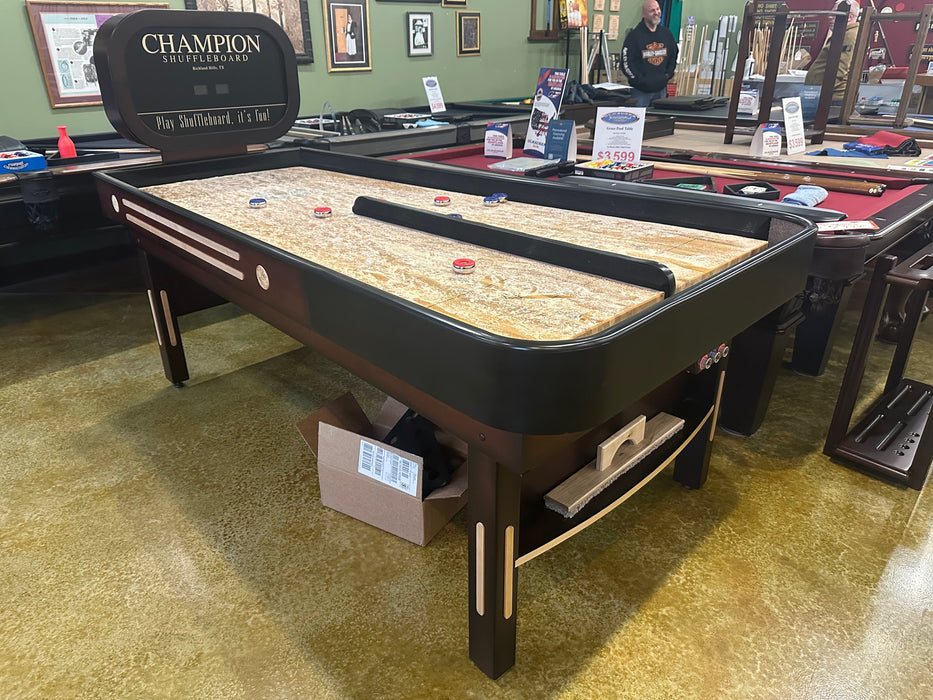 used champion shuffleboard bank shot 7' main