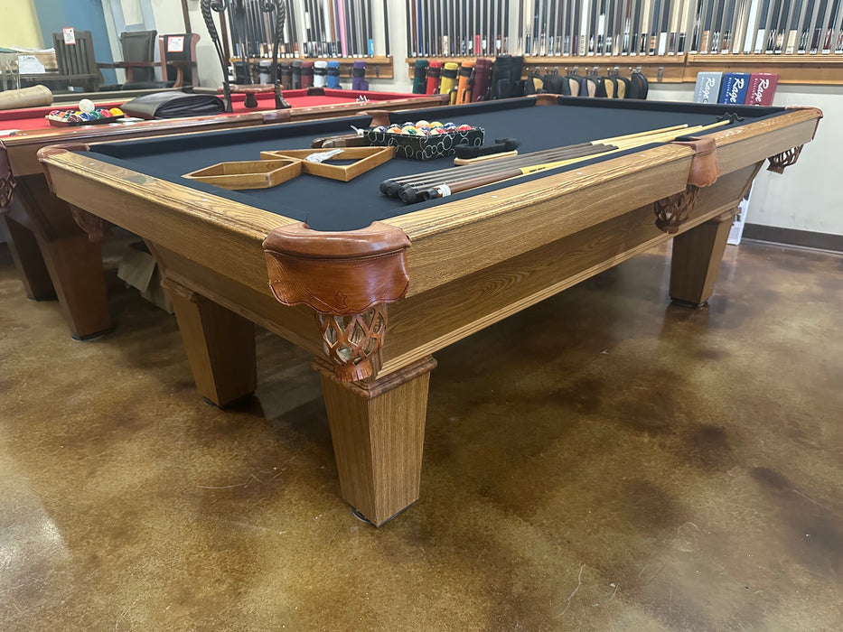 used olhausen sheraton oak 8' pool table main