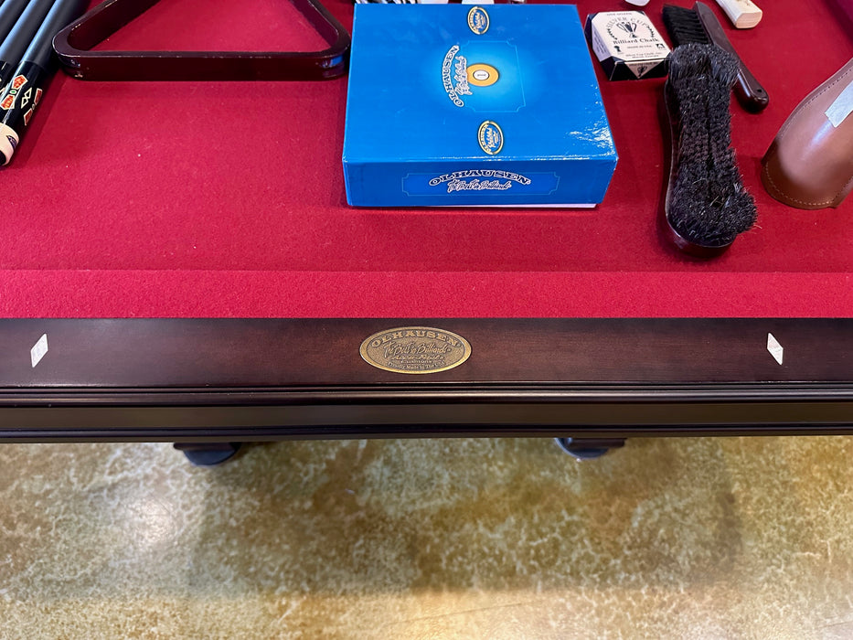 Used olhausen hampton 8' pool table logo