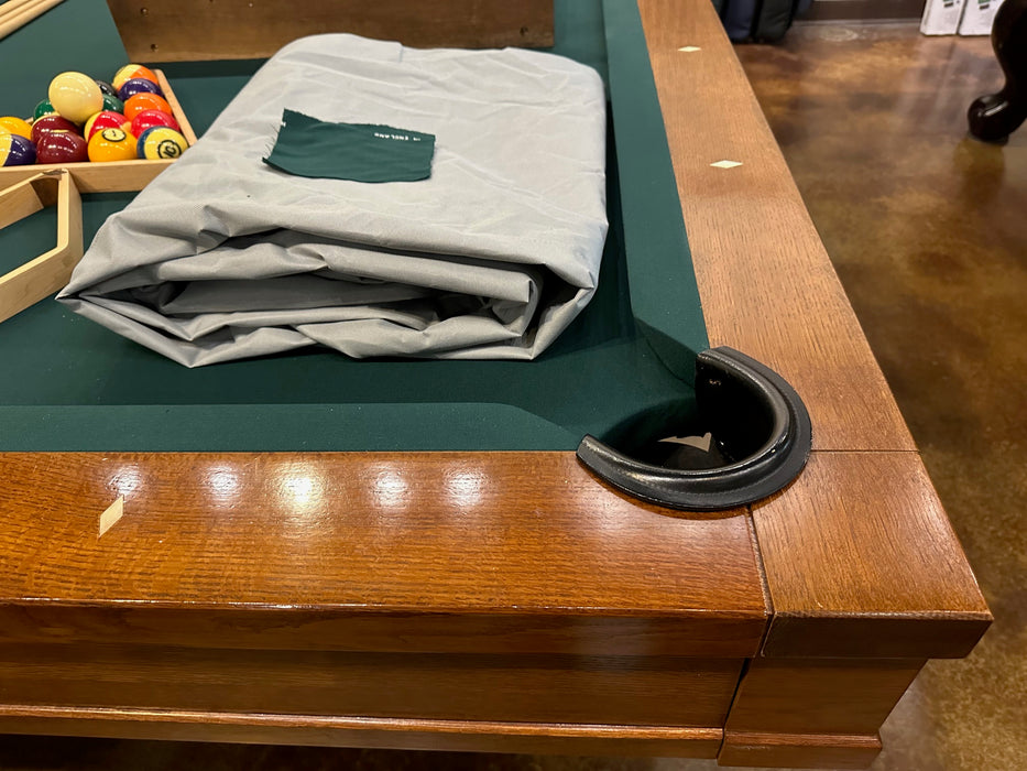 used brunswick mission 9' pool table detail 2