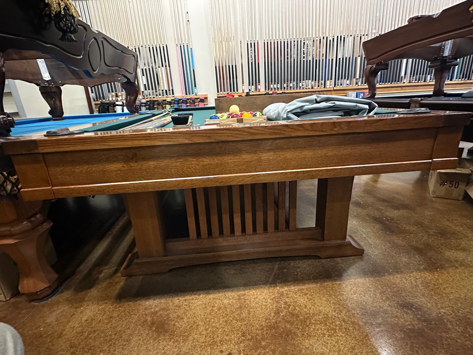 used brunswick mission 9' pool table end