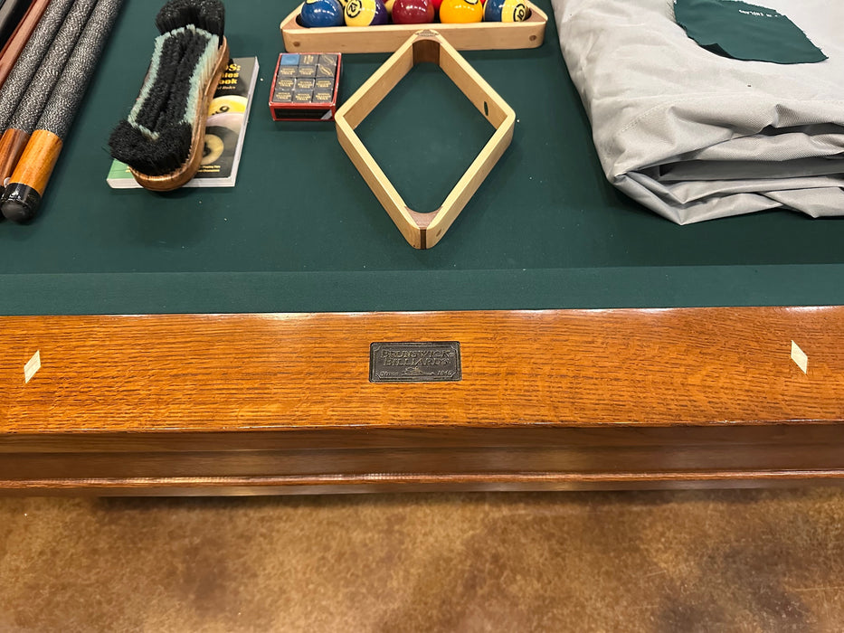 used brunswick mission 9' pool table rail