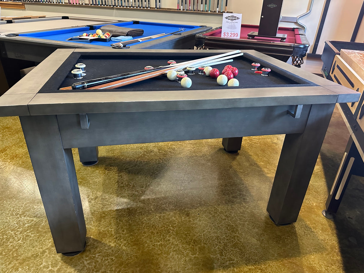 used legacy baylor bumper pool table  side