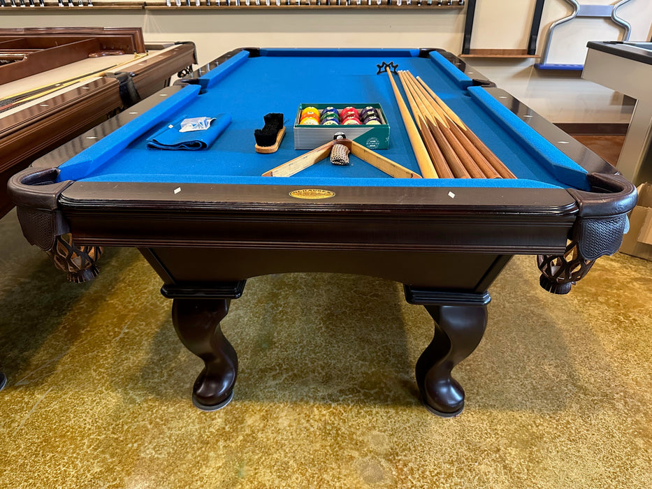 used olhausen eclipse 7' pool table  end