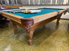 used olhausen classic oak 8' pool table main