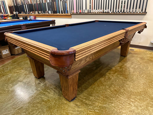 used olhausen classic pro 8' pool table oak main