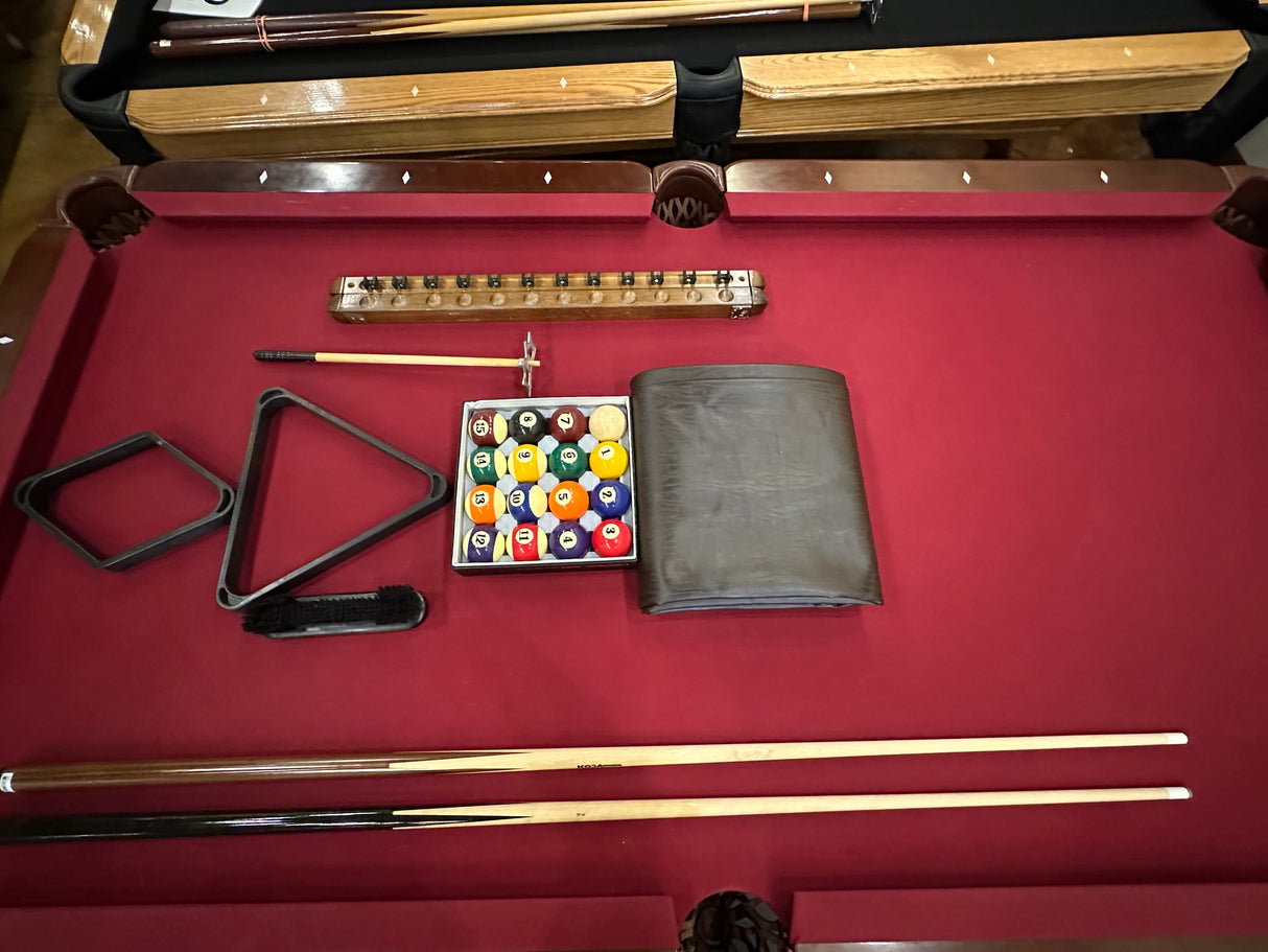 Used Olhausen 7' Gabriel Pool table accessories included