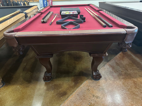Used Olhausen 7' Gabriel Pool table end view