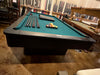  used olhausen grand champion 9' pool table end view