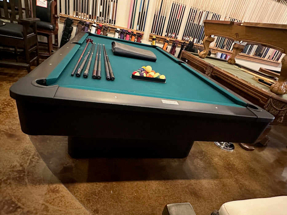  used olhausen grand champion 9' pool table end view