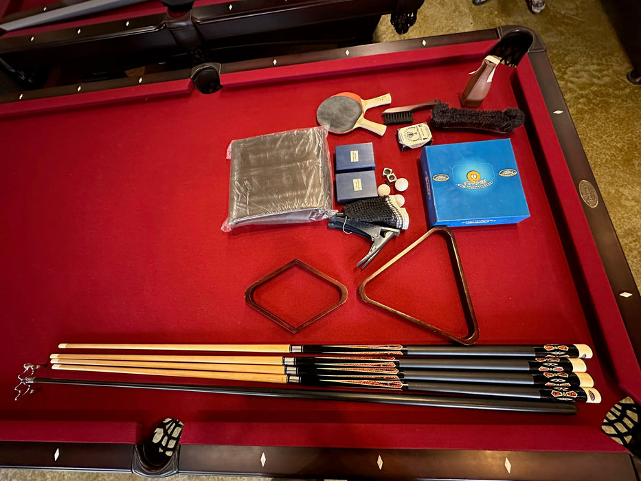 Used olhausen hampton 8' pool table accessories