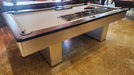 used olhausen monarch 8' pool table side view