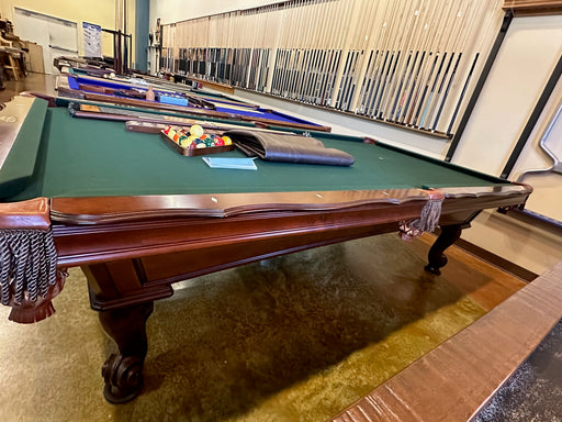 used olhausen santa ana 9' pool table side view