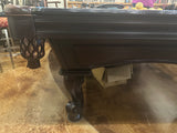 Used Olhausen Santa Ana 9' pool table leg detail
