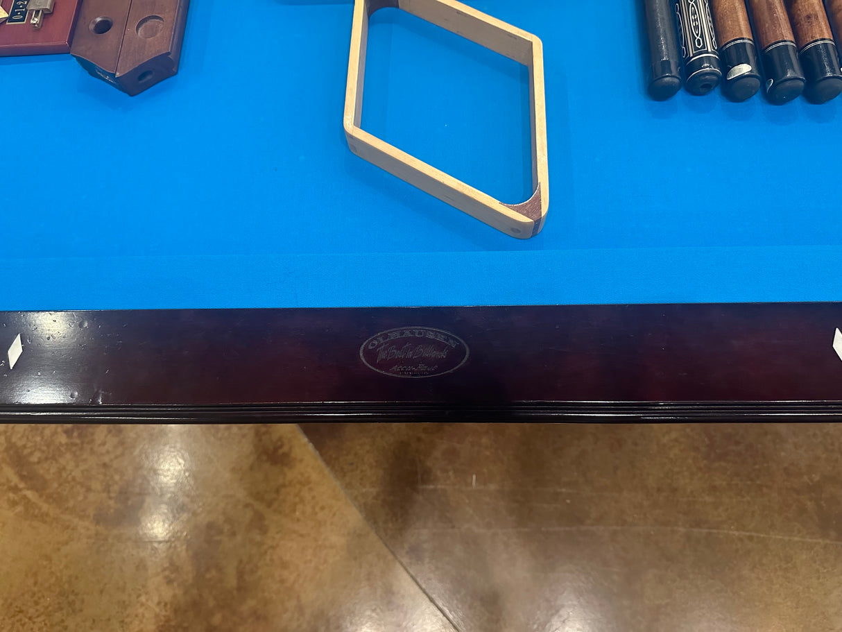 Used Olhausen Santa Ana 9' pool table logo