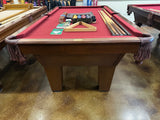 Used Olhausen Sheraton 7' pool table end view