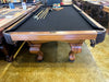 used vitalie pool table 8' walnut end view