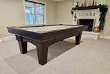 brunswick winfield espresso pool table khaki cloth main