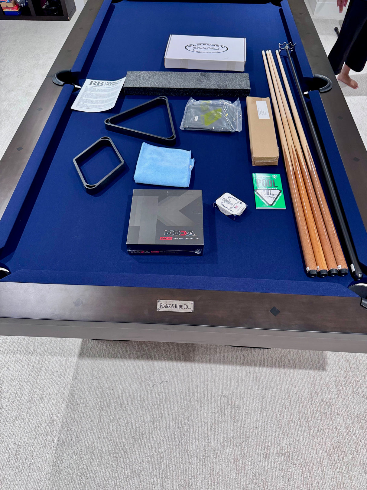 Plank and Hide Wood Vox Pool Table