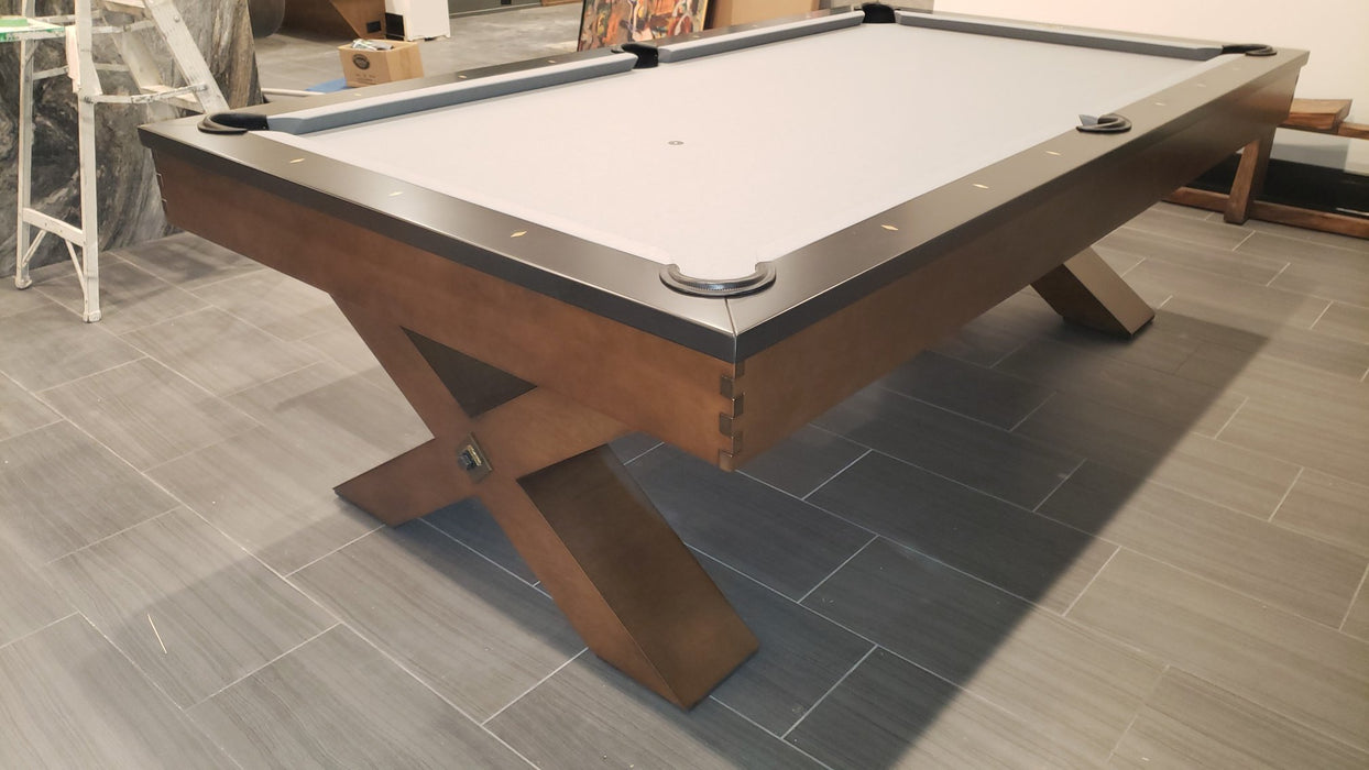 Olhausen Durango pool table heritage mahogany on maple 2