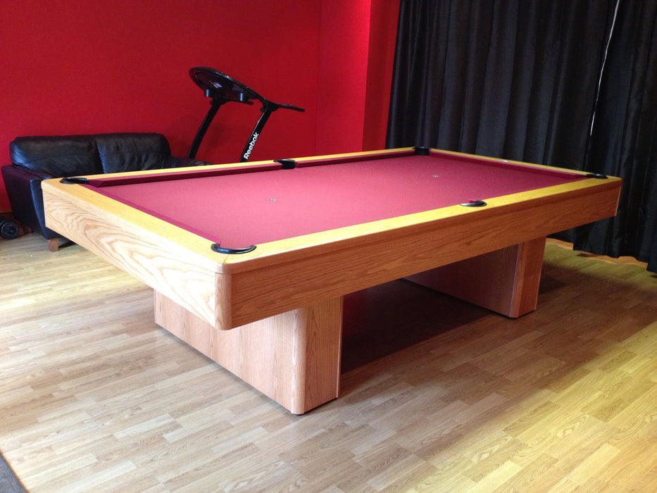 monarch pool table light maple finish