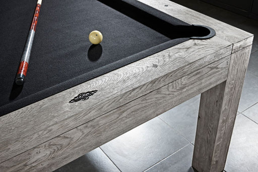 Brunswick Sanibel pool table rustic grey detail