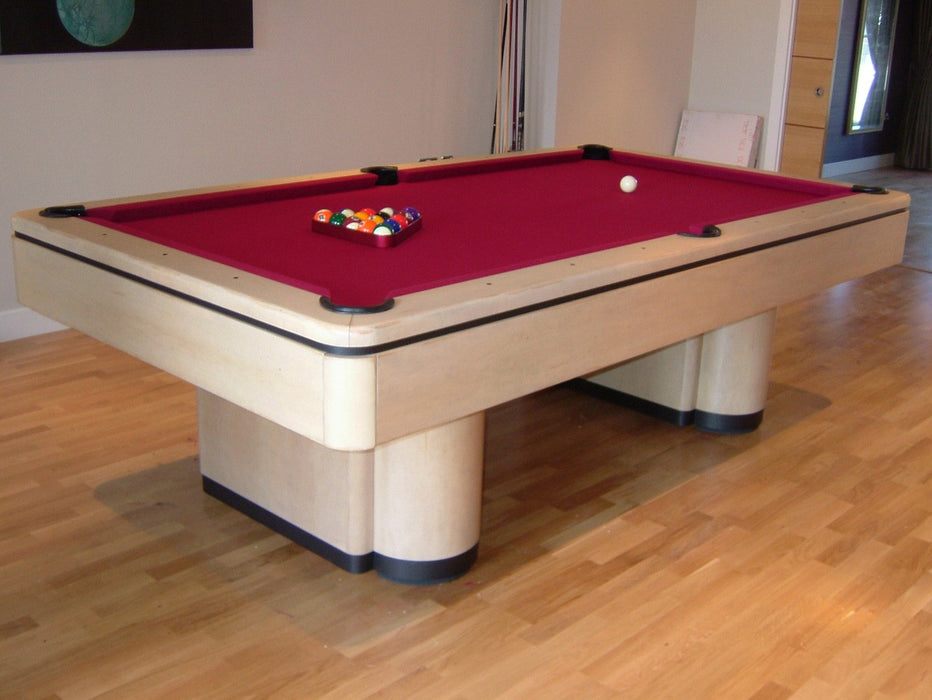 Olhausen Plaza Pool Table natural maple detail