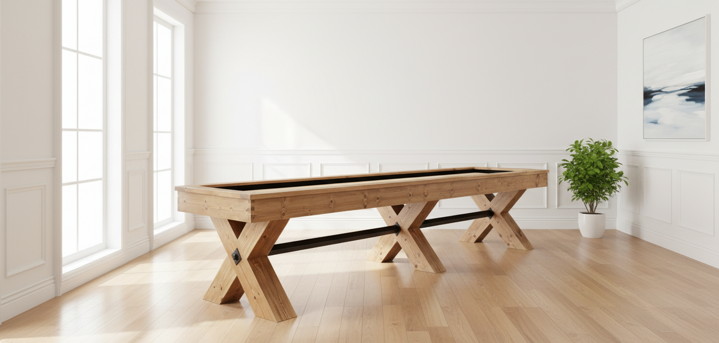 olhausen durango shuffleboard table matte timber ridge room rendering