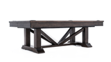 plank and hide lucas pool table side view