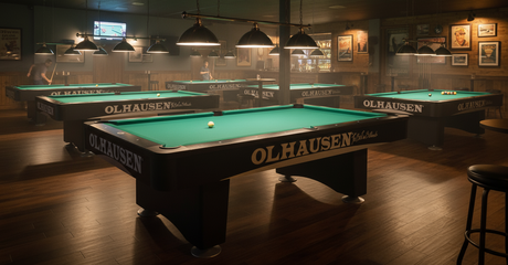 Olhausen Grand Champion III Pool Table pool hall rendering