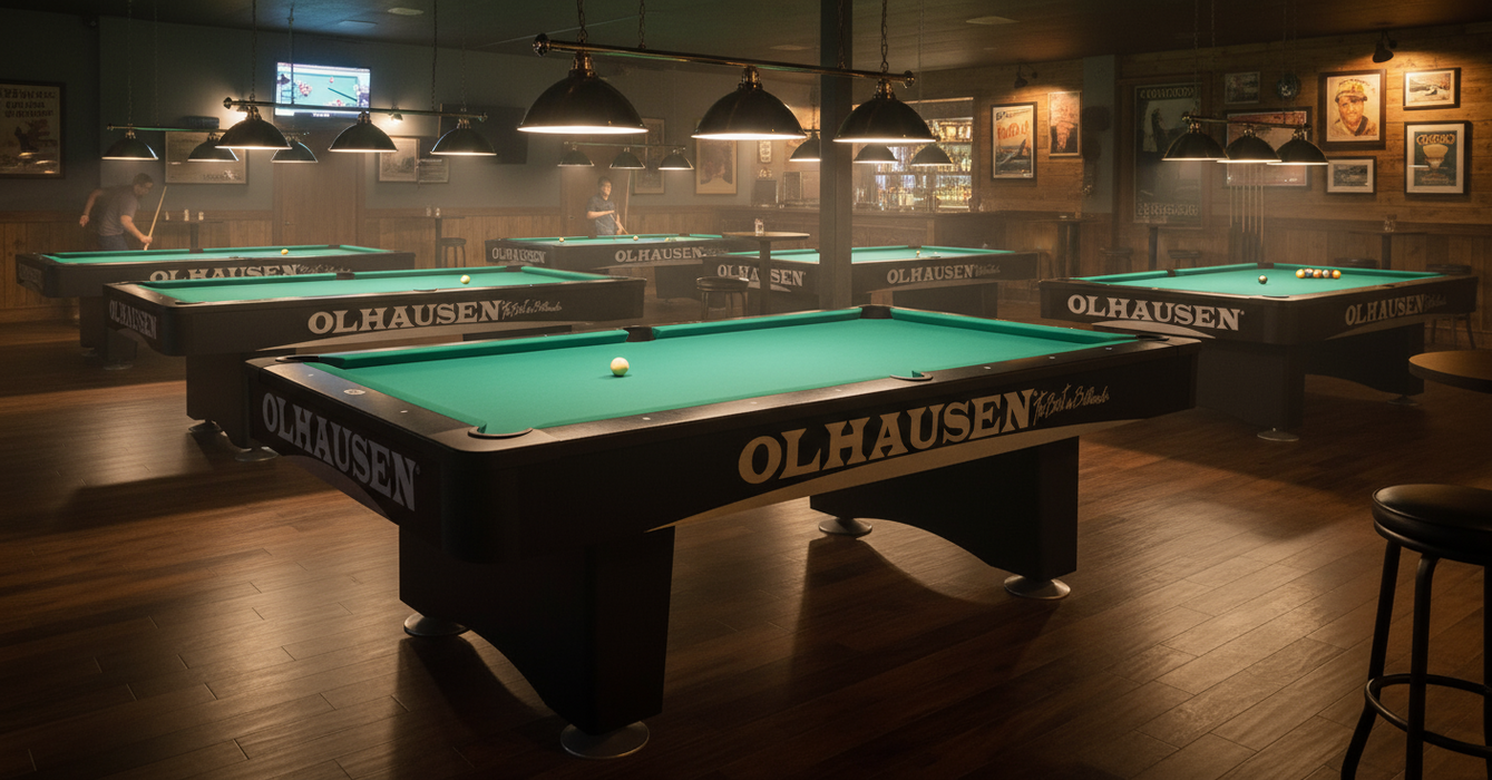 Olhausen Grand Champion III Pool Table pool hall rendering