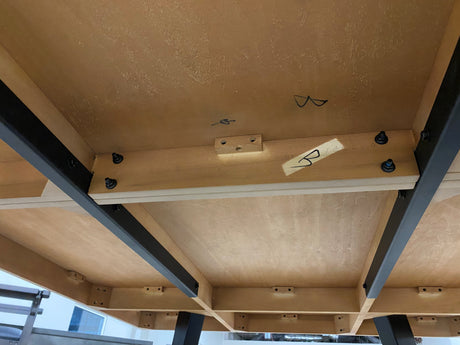 plank and hide harper ping pong table frame