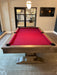 beaumont pool table silvered oak finish