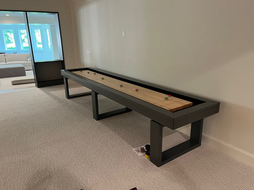 bridge shuffleboard table black onyx finish