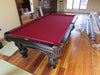 olhausen venetian pool table four legs end