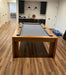 california house district pool table rustic white oak potomac maryland