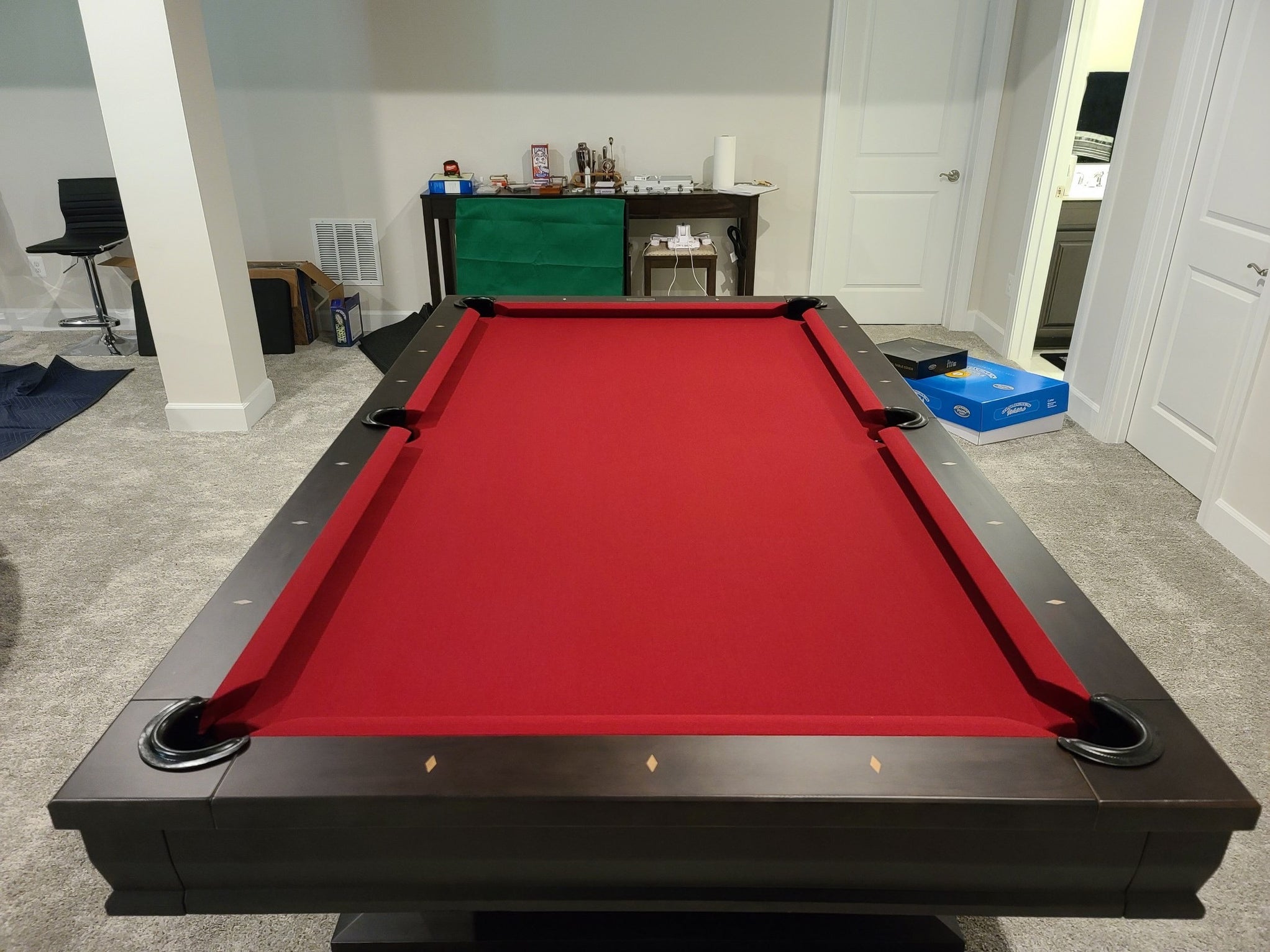 Plank and Hide Paxton Pool Table — Robbies Billiards & Game Room Design