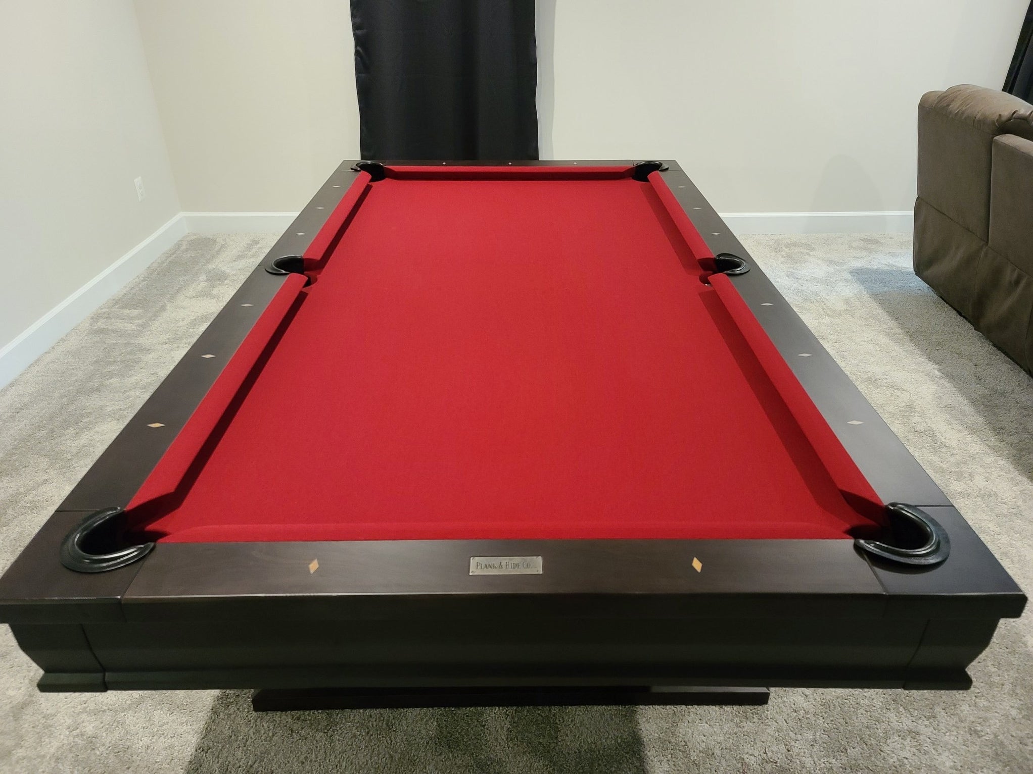 Plank and Hide Paxton Pool Table — Robbies Billiards & Game Room Design