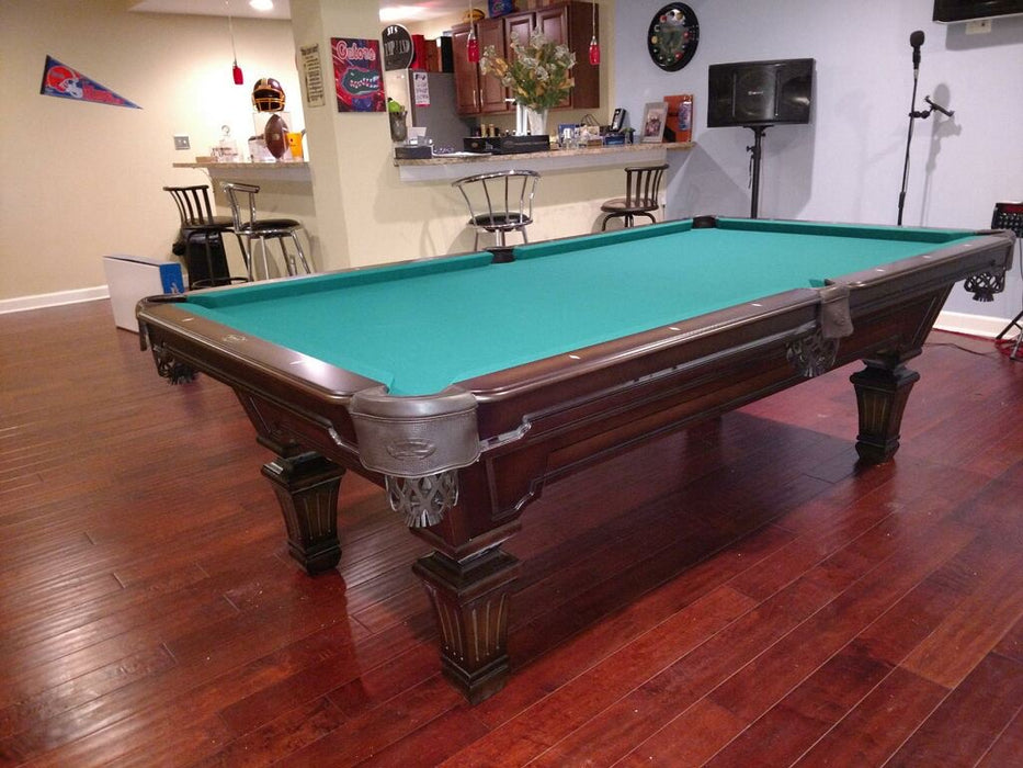 Olhausen hampton pool table heritage mahogany with drawer room