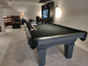 olhausen grace pool table matte fossil grey black cloth home