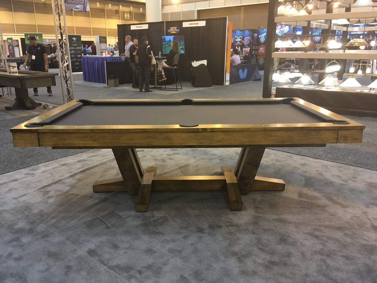 California House Petaluma Pool Table Heritage Finish side