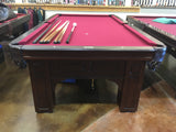olhausen Remington pool table cherry end
