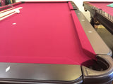 olhausen Remington pool table cherry detail